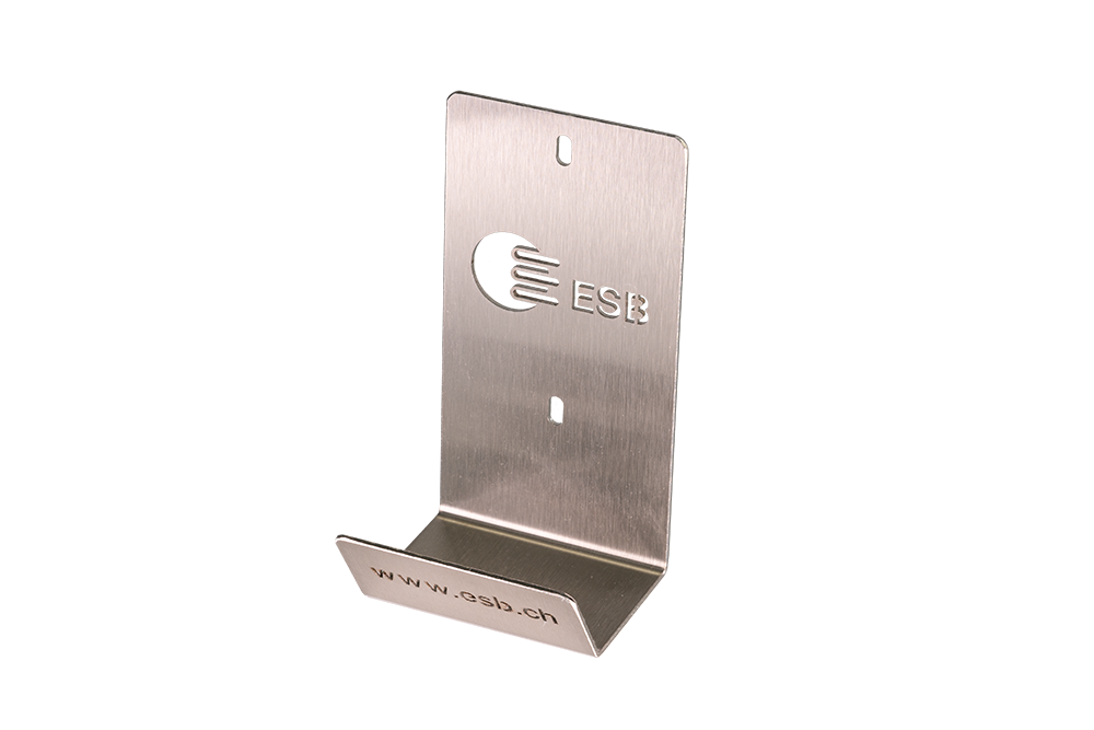 Kabelhalterung mit Logo